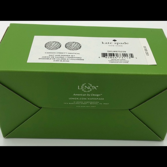 Kate Spade Cannon Street Nautical Knot Salt Pepper - Picture 5 of 6